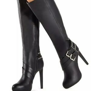 JustFab Black Ariena Boots